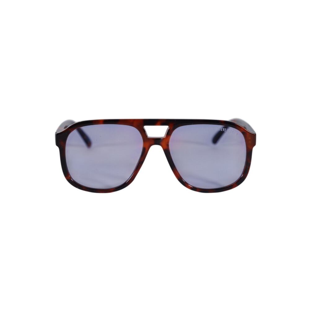 Steve Madden REGGY Modern Aviator Sunglasses - Tortoise / Blue Lens - NWT